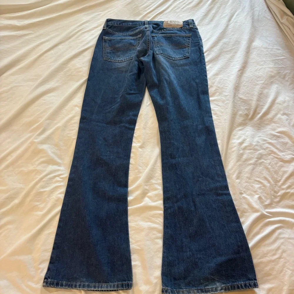 Abercrombie‎ Fitch 1892 Jeans Women's Blue Denim Flare Leg 2R Cotton - Picture 2 of 10